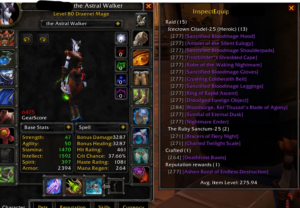Fire mage close to bis pve geared 10 scrolls - Image 2
