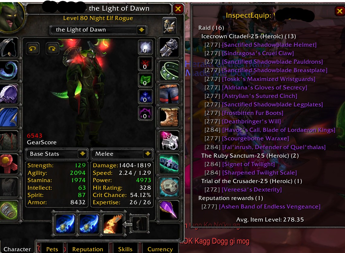 Elf male rogue bis pve both glaives - Image 2