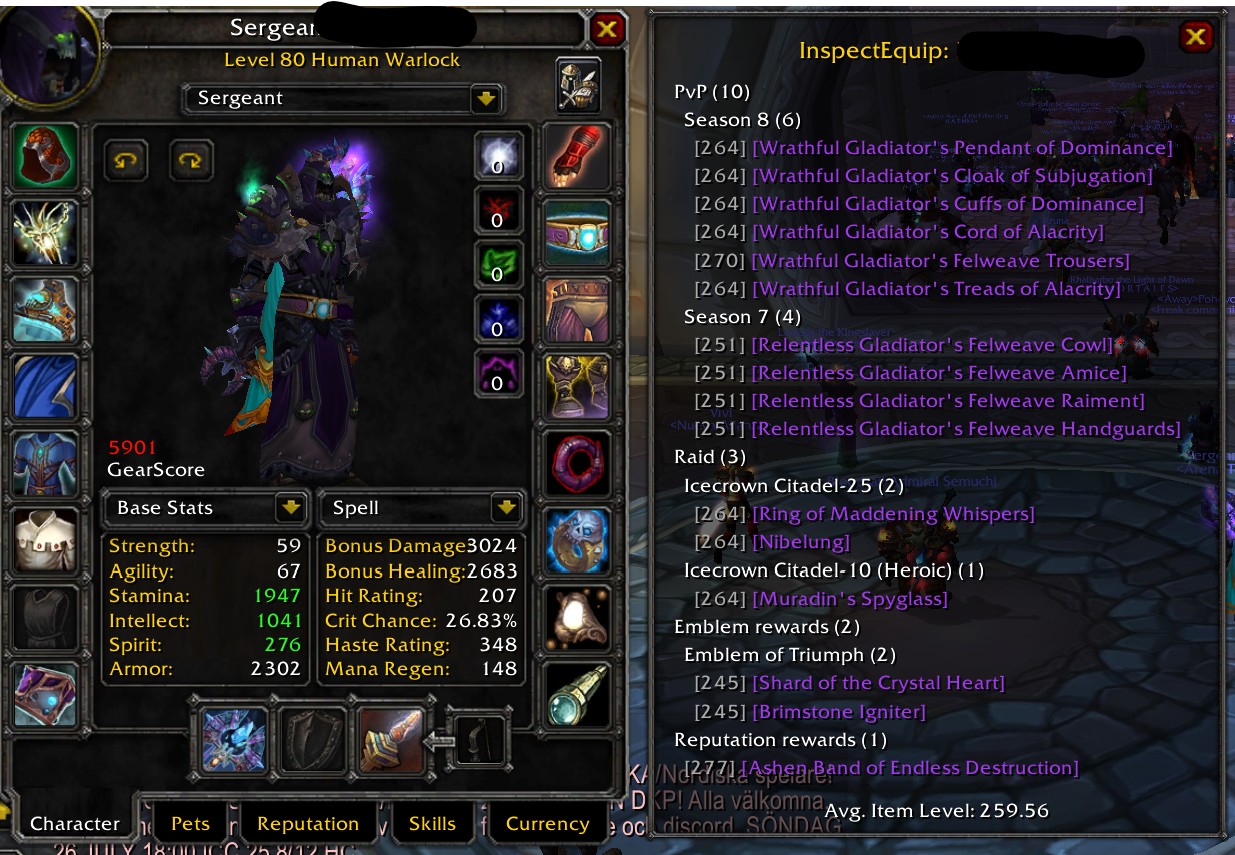 Dk bis pve/pvp + great Mage/lock alt - Image 7